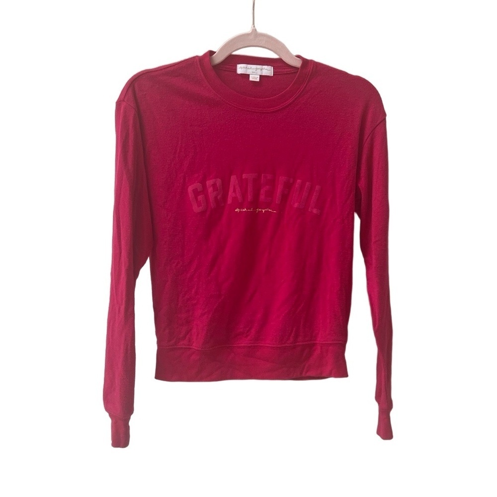 Spiritual Gangster Grateful Crewneck Sweatshirt Red Women’s Small - Picture 1 of 8